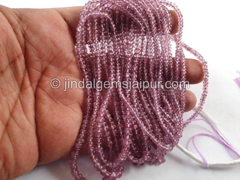 Purple Spinel Smooth Roundelle Beads