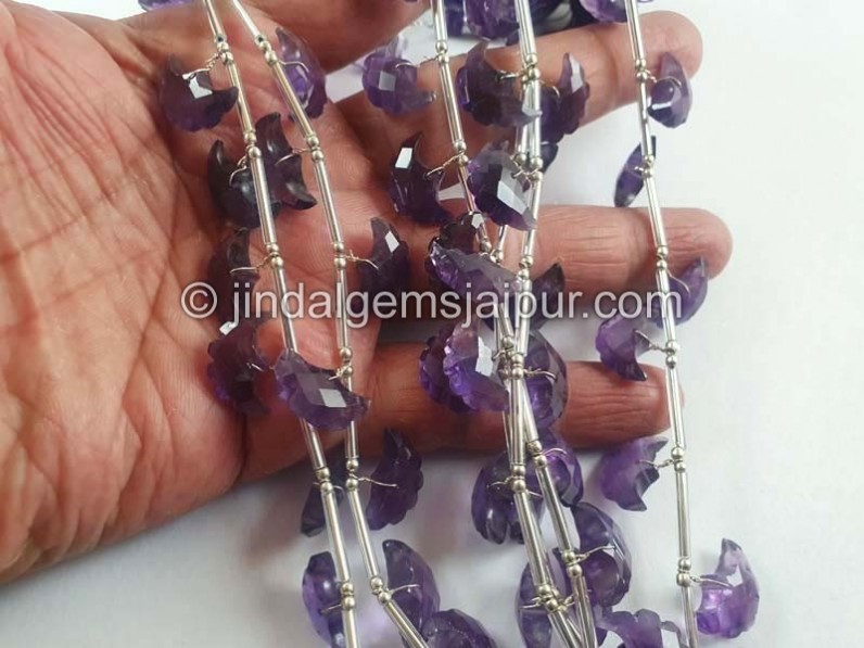 Amethyst Faceted Eagle Beads