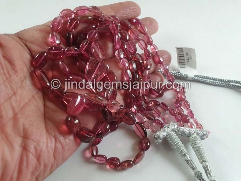 Rubellite Smooth Nuggets Beads