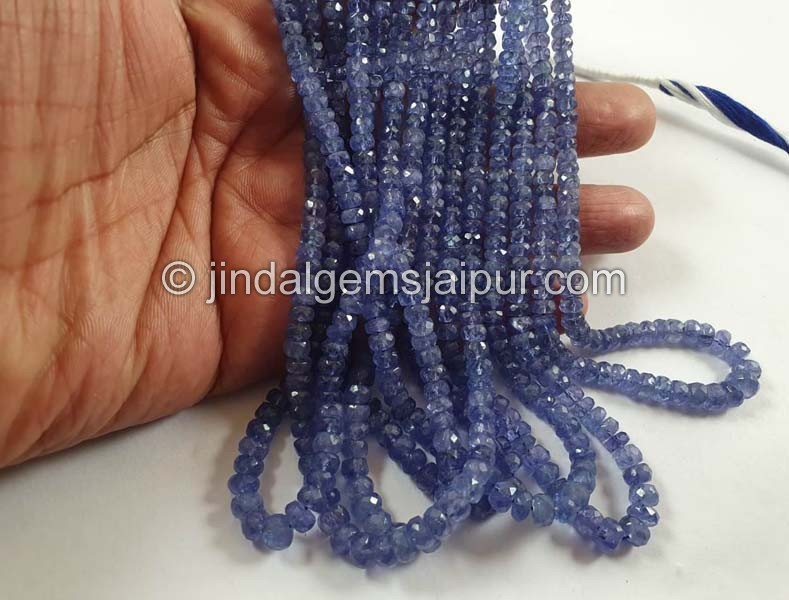 Tanzanite Faceted Roundelle Beads