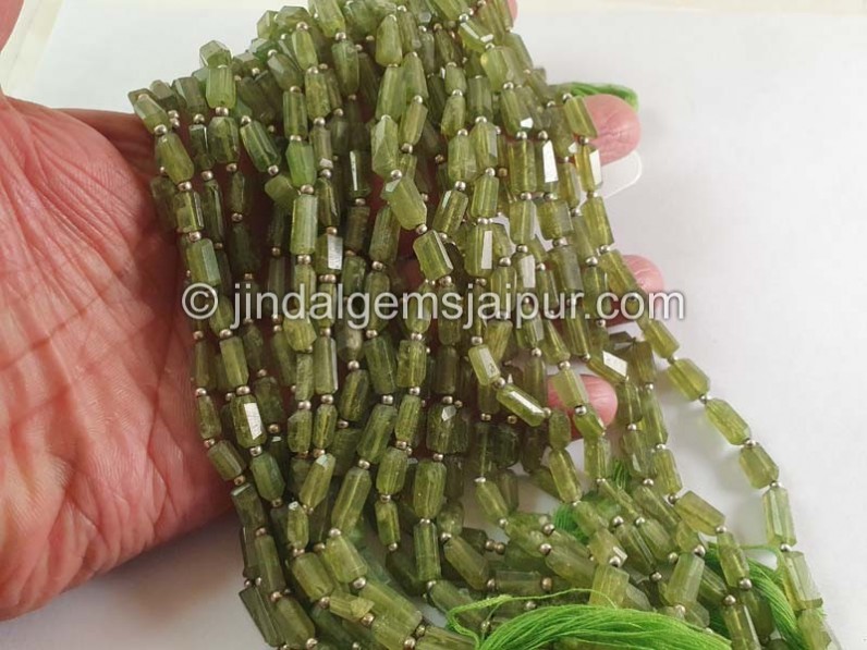 Vesuvianite Faceted Nuggets Shape Beads