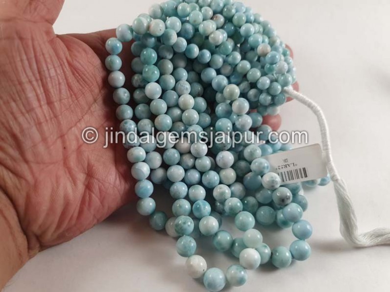 Larimar Plain Balls Beads