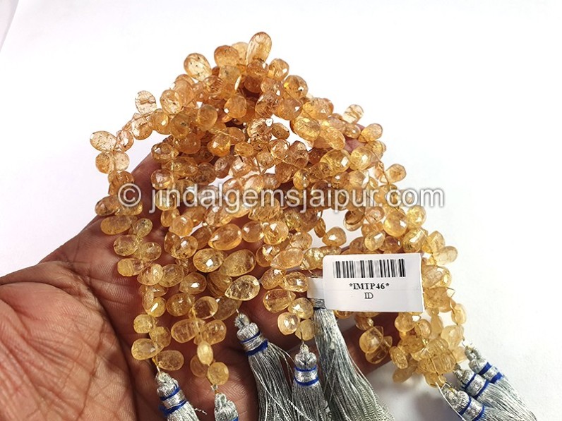 Imperial Topaz Faceted Pear Shape Beads