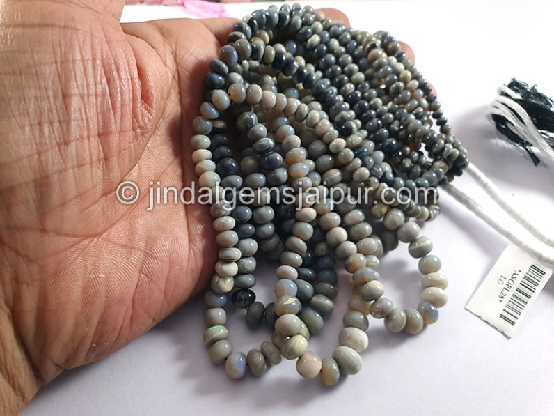 Australian Opal Smooth Roundelle Shape Beads