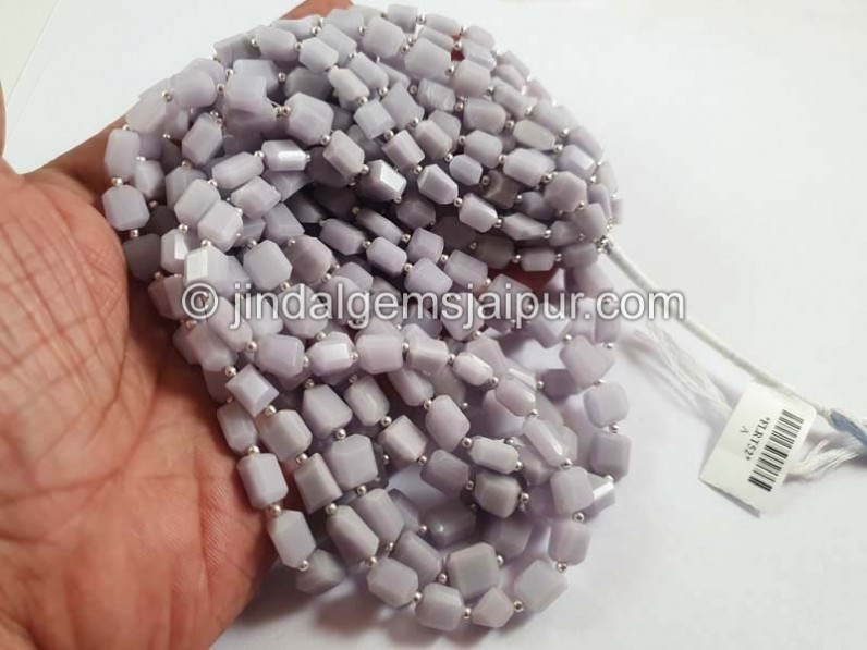 Yttrium Fluorite Faceted Nuggets Beads