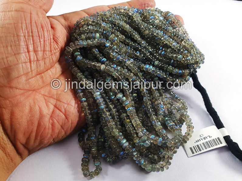 Labradorite Smooth Roundelle Shape Beads