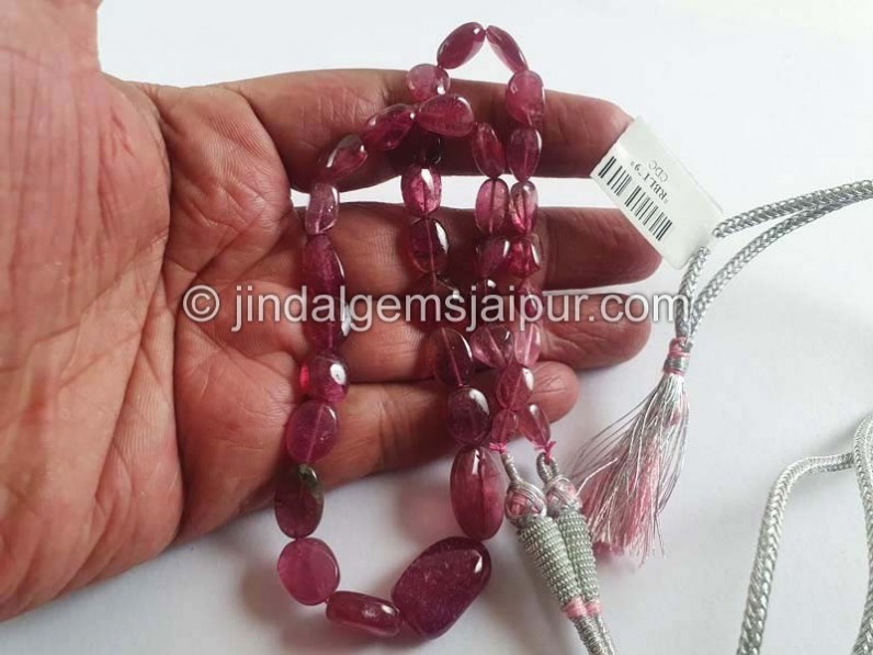 Rubellite Tourmaline Smooth Nuggets Beads