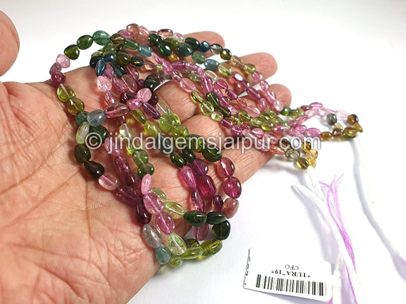 Tourmaline Smooth Nuggets Shape Beads