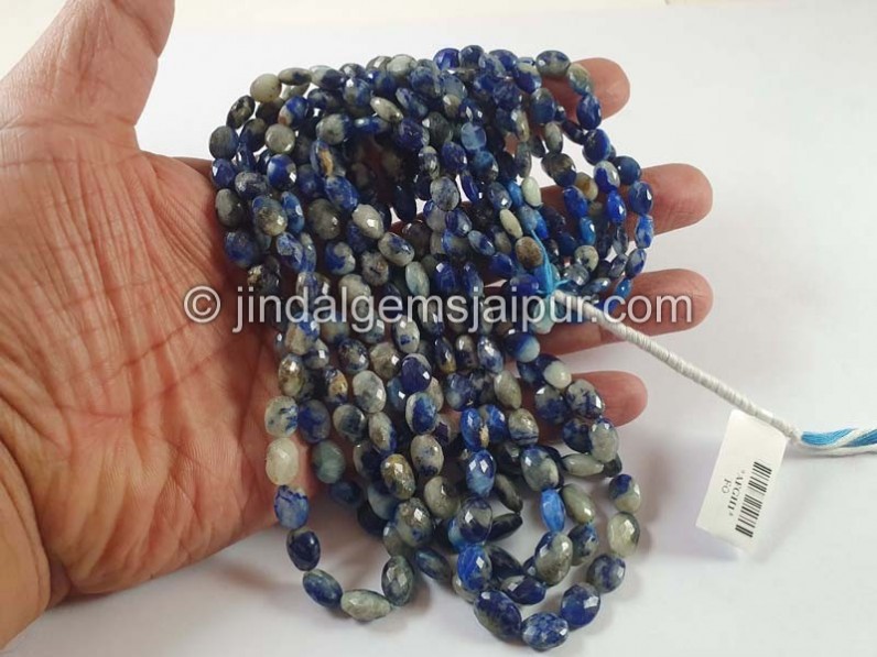 Afghanite Faceted Oval Beads