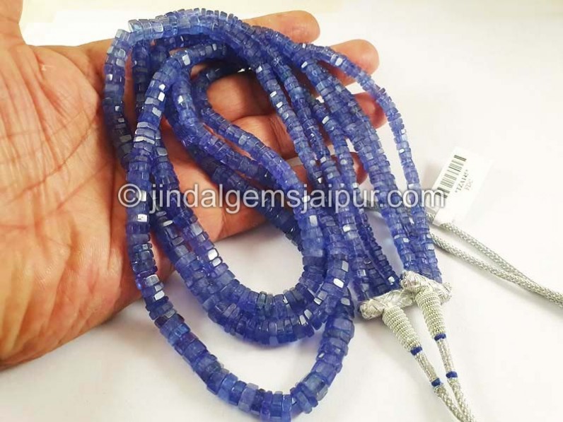 Tanzanite Step Cut Bolt Shape Beads