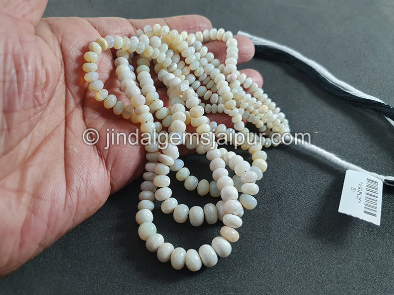 Australian Opal Smooth Roundelle Shape Beads