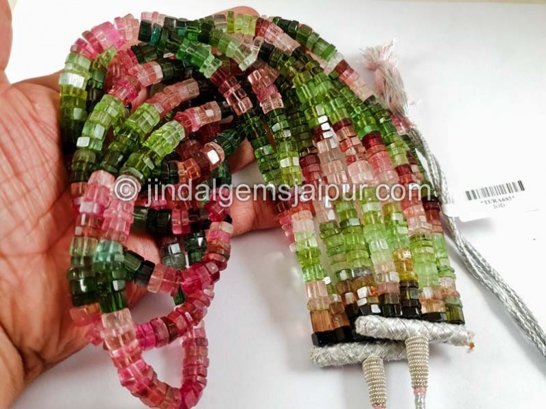 Tourmaline Step Cut Bolt Shape Beads