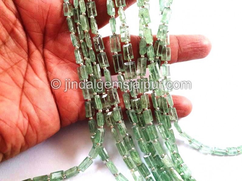 Mint Kyanite Faceted Chicklet Beads