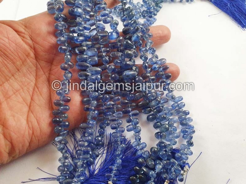 Kyanite Smooth Drops Beads