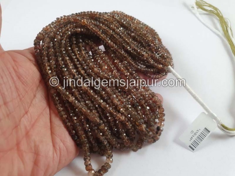 Andalusite Faceted Roundelle Beads