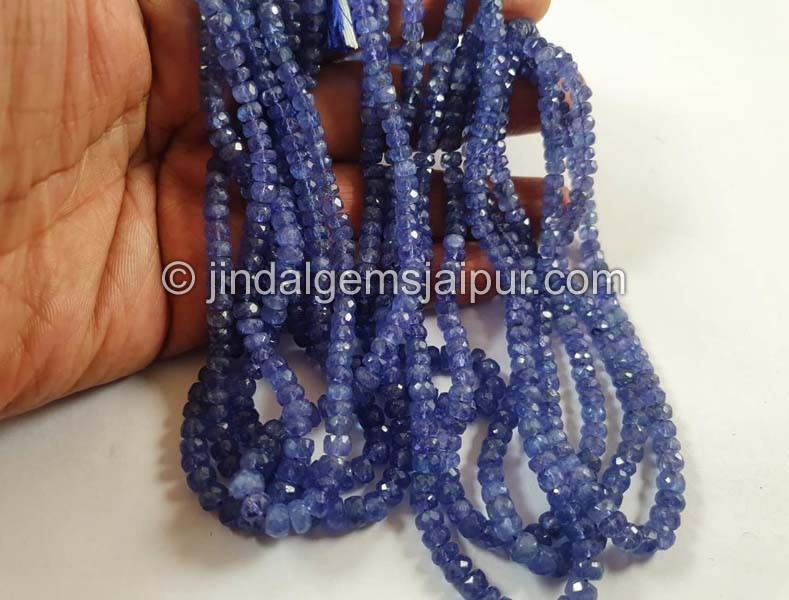 Tanzanite Faceted Roundelle Beads