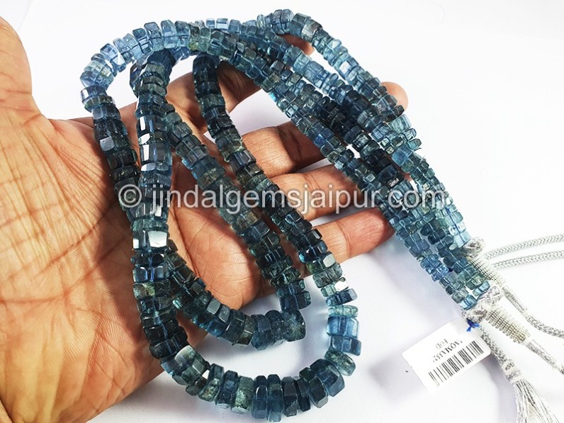 Santa Maria Aquamarine Bolt Shape Beads