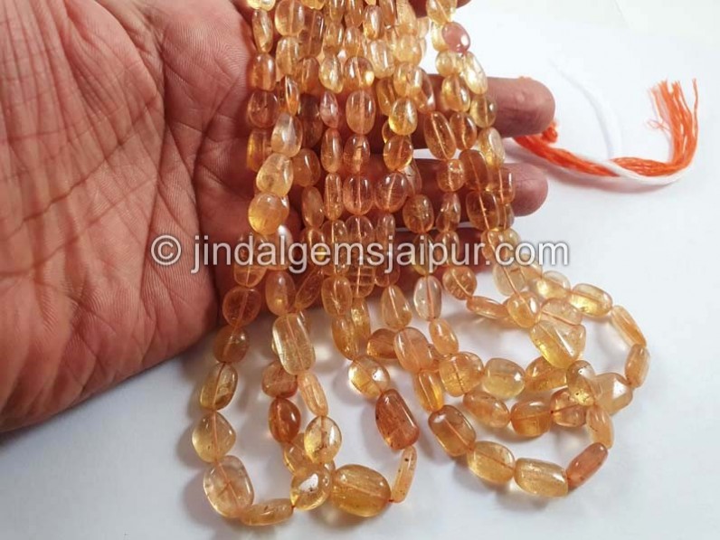 Imperial Topaz Smooth Nugget Beads