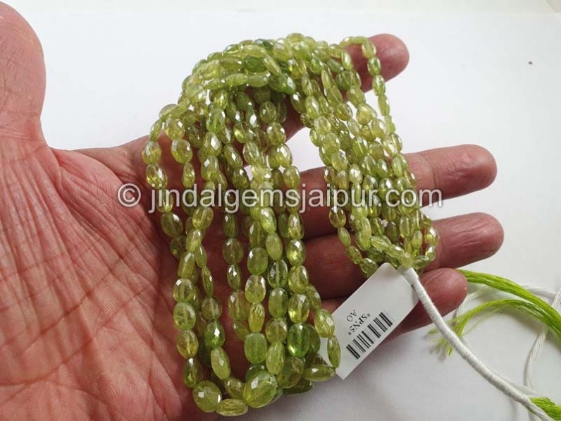 Sphene Faceted Oval Beads