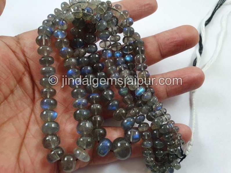 Labradorite Smooth Roundelle Beads