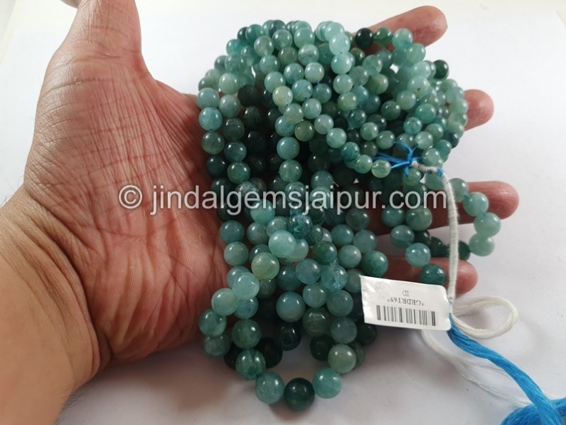 Grandidierite Shaded Smooth Big Balls Beads