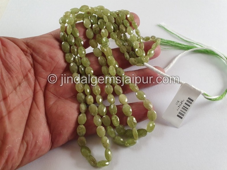 Sphene Faceted Oval Beads