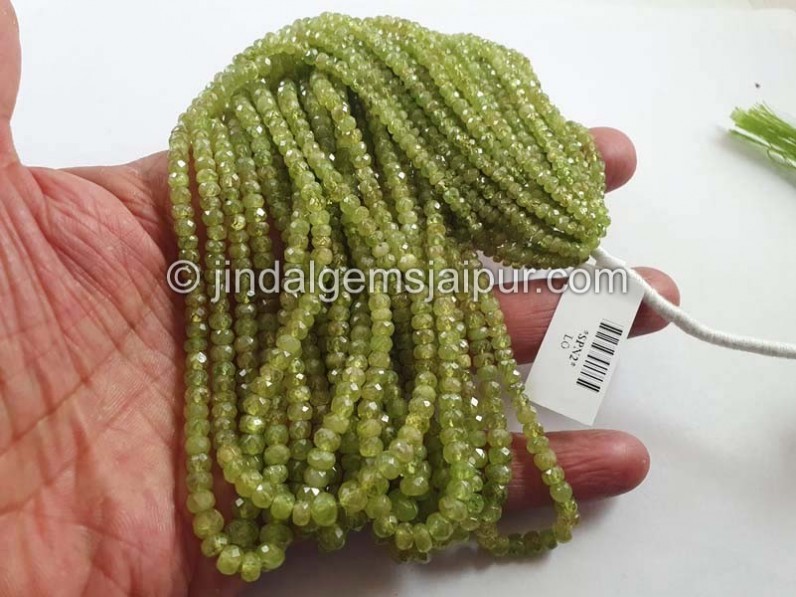 Sphene Faceted Roundelle Beads