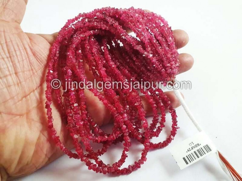 Red Spinel Smooth Chips Small Beads