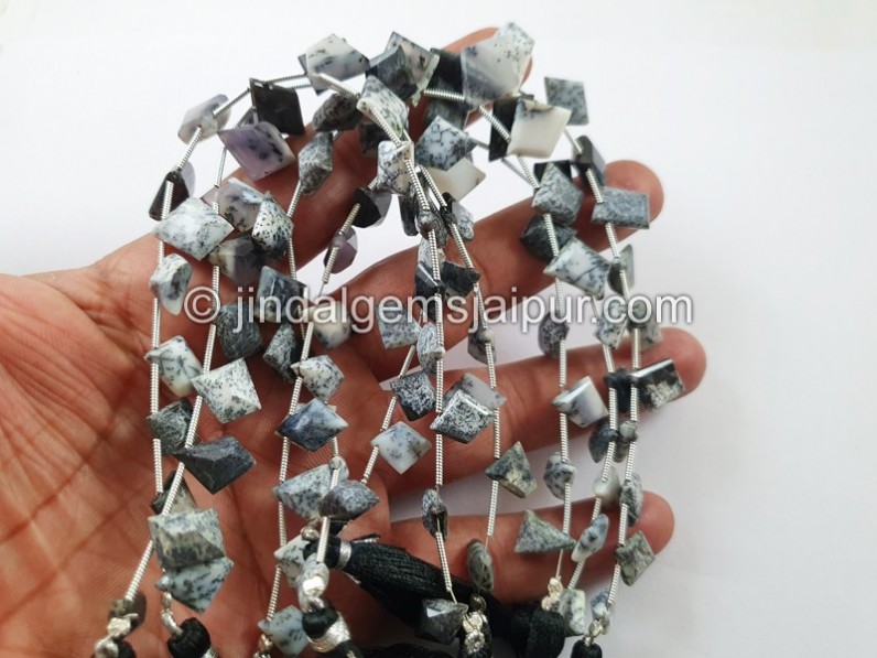 Dendritic Opal Cut Fancy Shape Beads