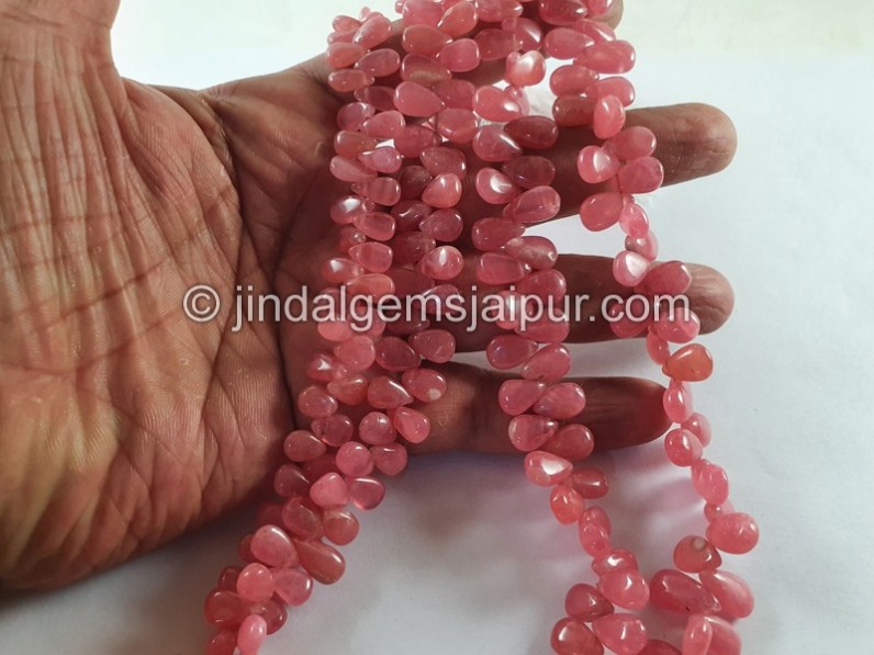 Rhodochrosite Smooth Pear Beads