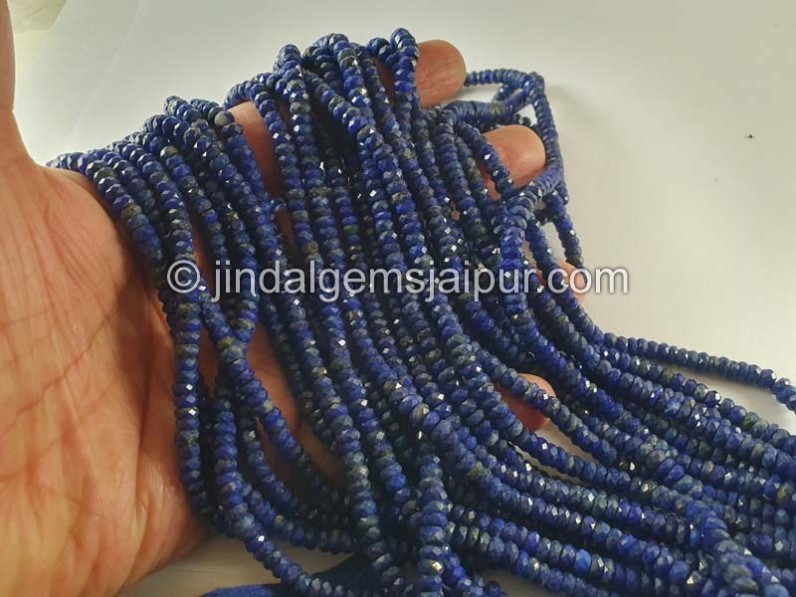 Lapis Faceted Roundelle Beads