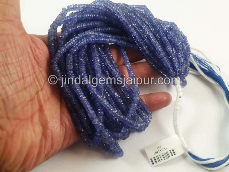 Tanzanite Faceted Tyre Beads