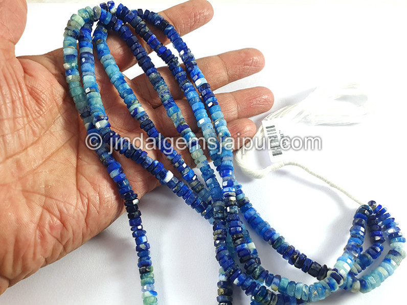 Afghanite Step Cut Bolt Shape Beads