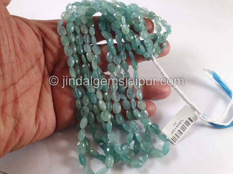 Paraiba Grandidierite Faceted Oval Beads