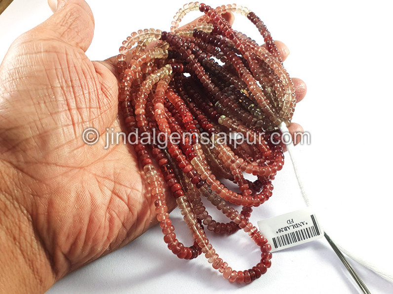 Andesine Labradorite Smooth Roundelle Shape Beads