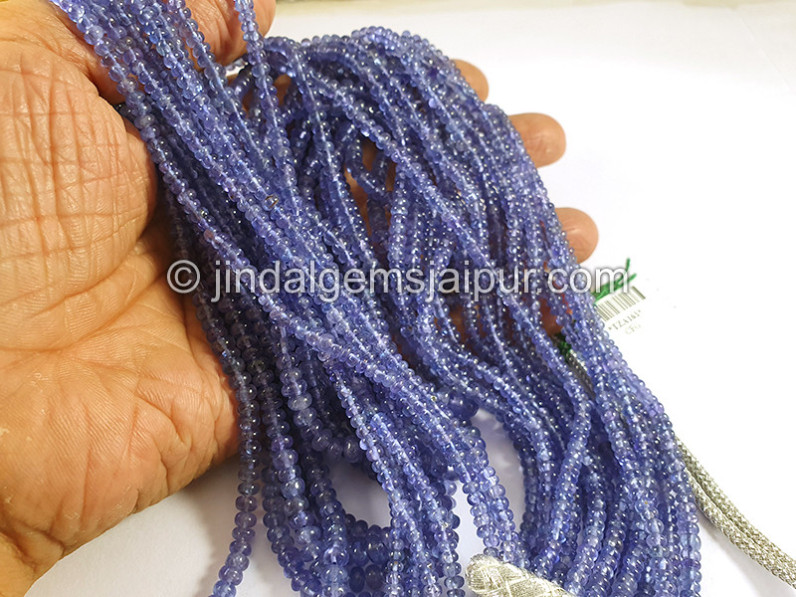 Tanzanite Smooth Roundelle Shape Beads