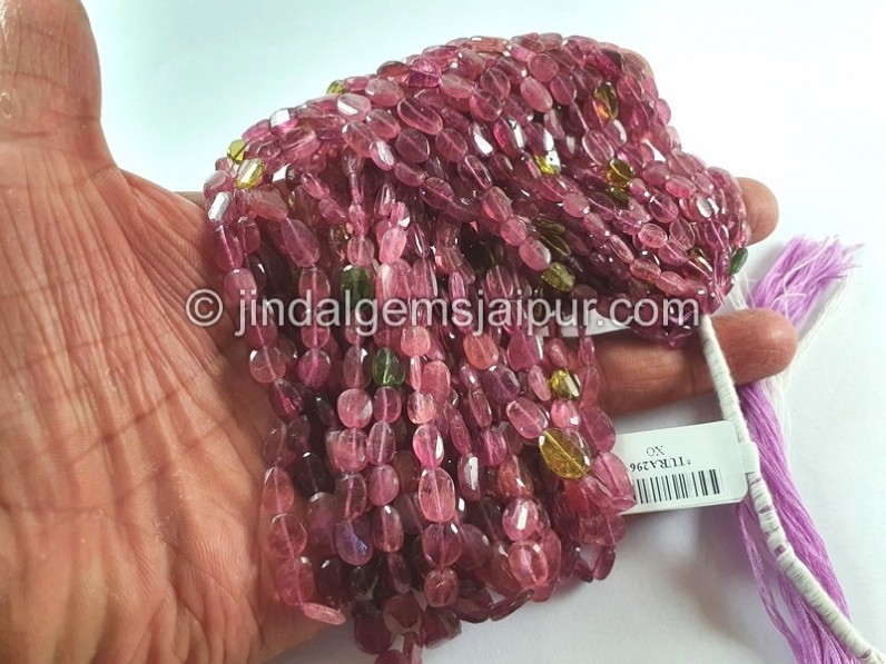 Pink Rubellite Tourmaline Faceted Nuggets Beads