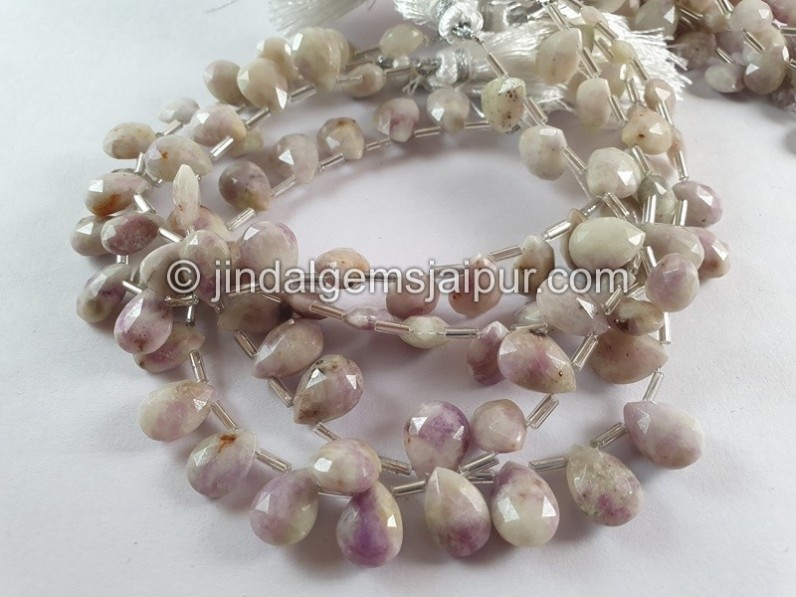 Hackmanite Faceted Pear Beads