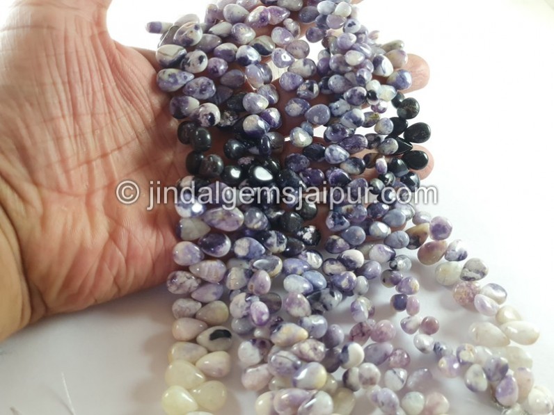 Tiffany Opal Stone Smooth Pear Beads
