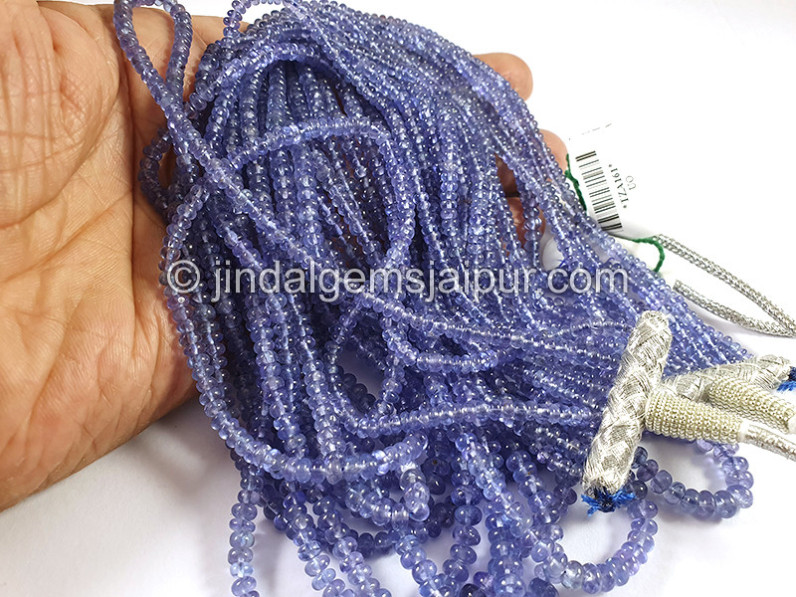 Tanzanite Smooth Roundelle Shape Beads