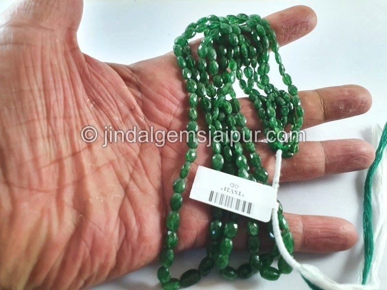 Tsavorite Faceted Oval Beads