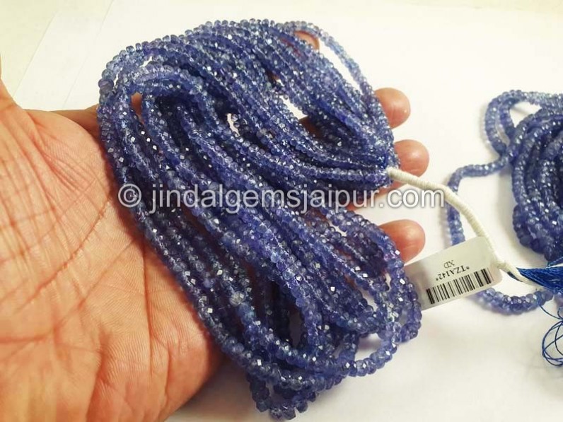 Tanzanite Faceted Roundelle Beads