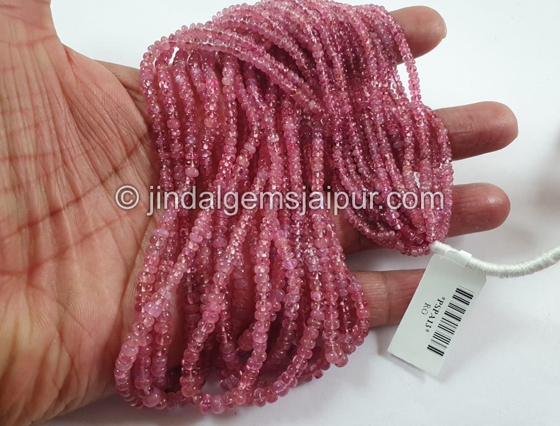 Red Spinel Smooth Roundelle Beads