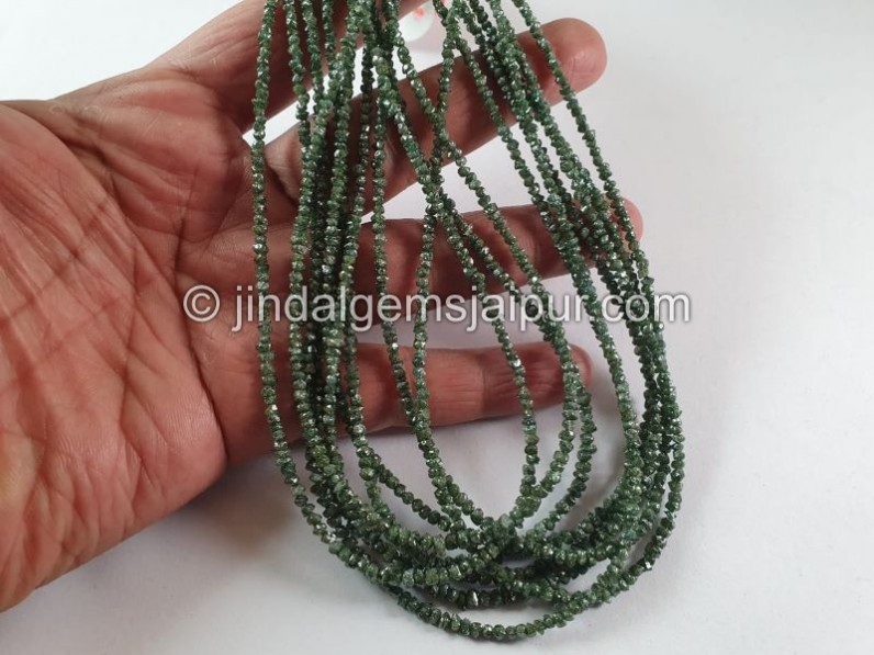 Green Diamond Raw Uncut Chips Beads
