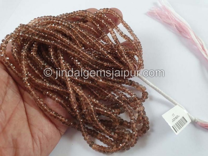 Andalusite Faceted Roundelle Beads