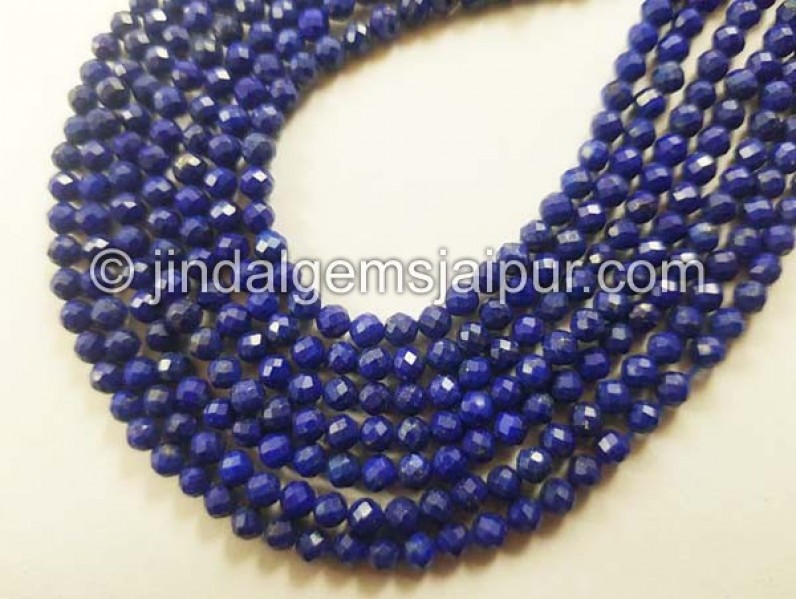 Lapis Faceted Roundelle Shape Beads