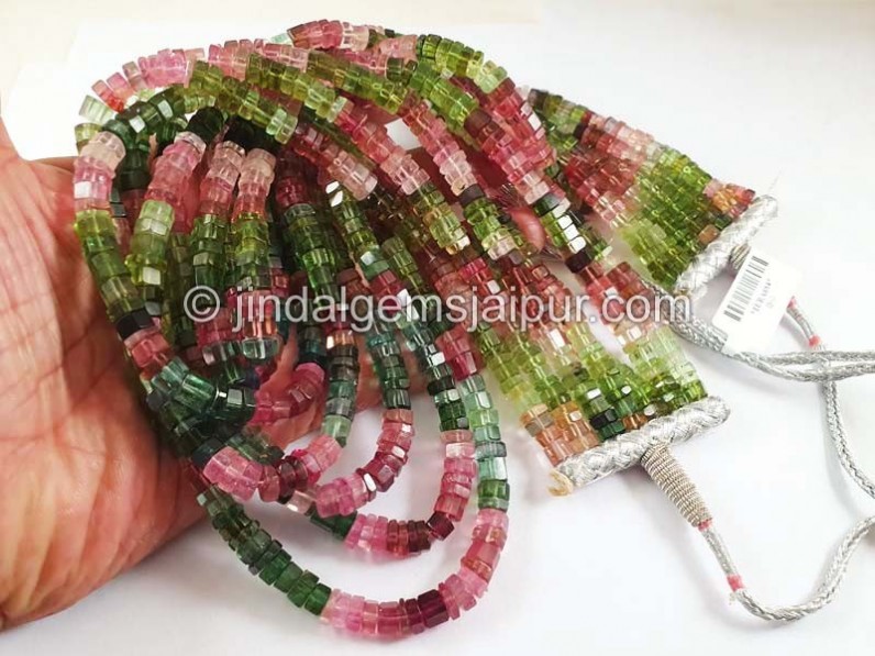 Tourmaline Step Cut Bolt Shape Beads