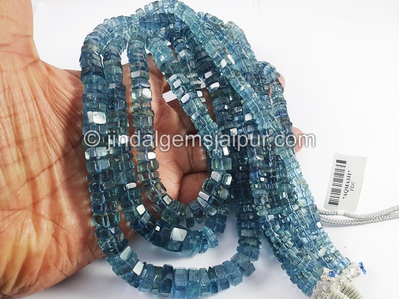 Santa Maria Aquamarine Bolt Shape Beads