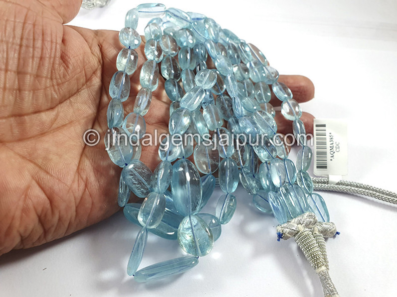 Aquamarine Smooth Nuggets Shape Beads