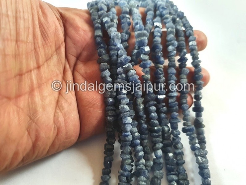 Blue Sapphire Rough Chips Beads
